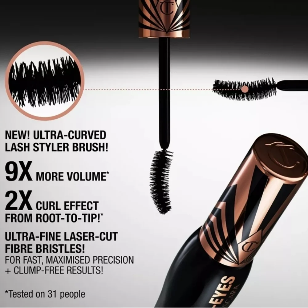 Charlotte Tilbury Exagger-Eyes Volume Mascara: Extreme Black, 2ml (TS), NIB